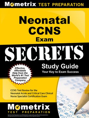 cover image of Neonatal CCNS Exam Secrets Study Guide